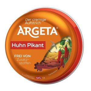 Paštéta mäsová kuracia pikant 95g, Argeta 11