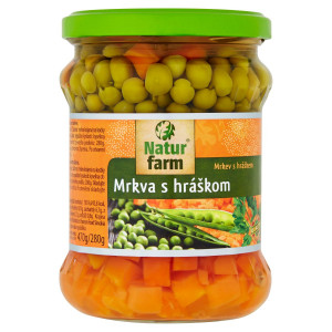 Mrkva s hráškom sterilizovaná 470g Natur Farm 4