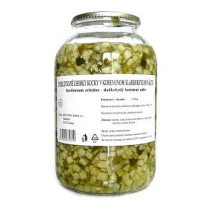 Uhorky sterilizované kocky 3360g Frucona 1