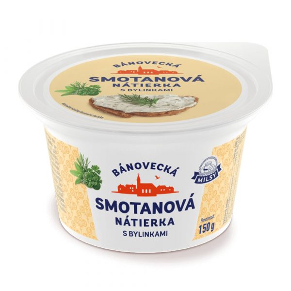Bánovecká nátierka s bylinkami MILSY 150g 1