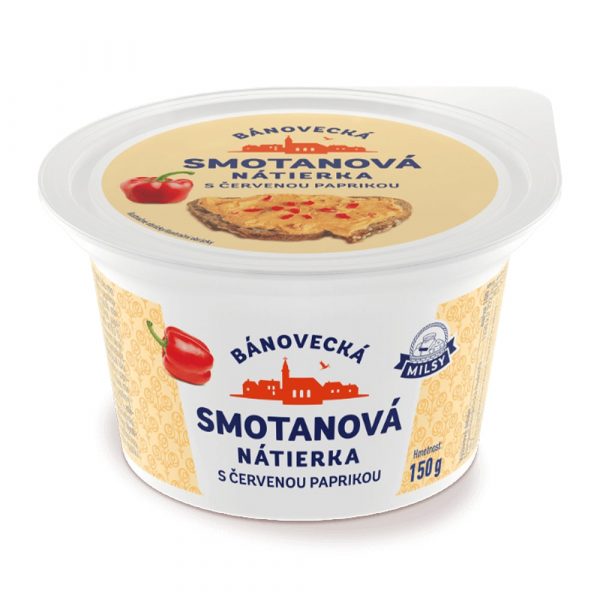 Bánovecká nátierka s červenou paprikou MILSY 150g 1