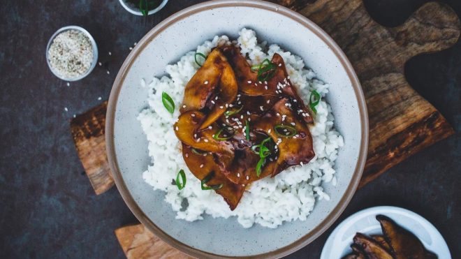 Teriyaki s hlivou