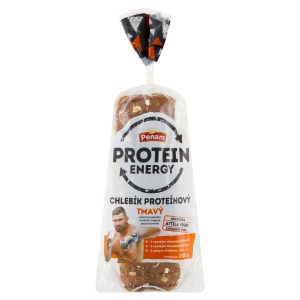 Chlebík proteínový tmavý krájaný balený PENAM 200g 16