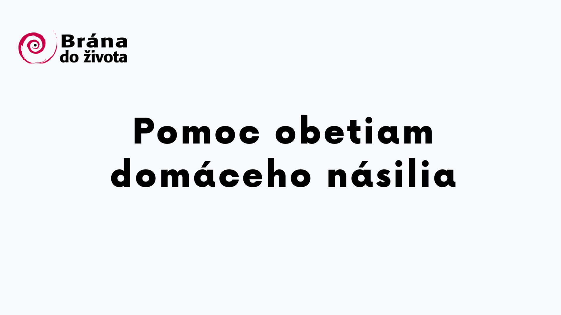 Pomoc obetiam domáceho násilia