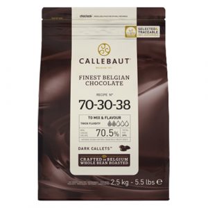 Čokoláda tmavá 70% CALLEBAUT 2,5kg 5