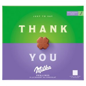 Milka Thank You bonboniéra, kakaová náplň 110 g 24