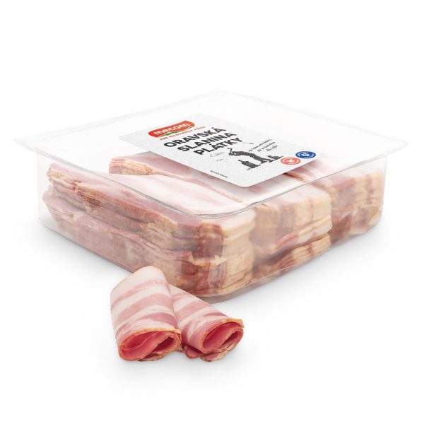 Slanina oravská plátky OA 1kg Mecom 1