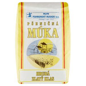 Múka pšeničná hrubá Zlatý klas 1kg Mlyn 6