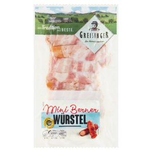 Párky Mini Berner so slaninou 250g Greisinger 16