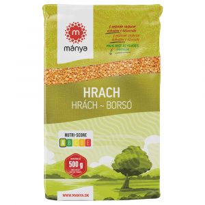 Hrach žltý lúpaný polený 500g Mánya 13