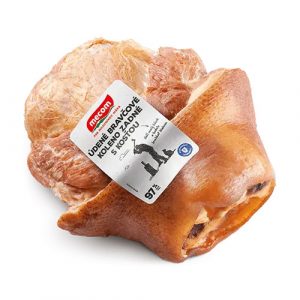 Koleno bravčové údené zadné s kosťou cca 1kg, Mecom 7