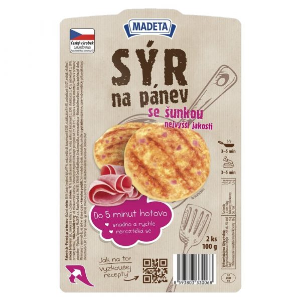 Syr na panvicu šunka 100g Madeta 1