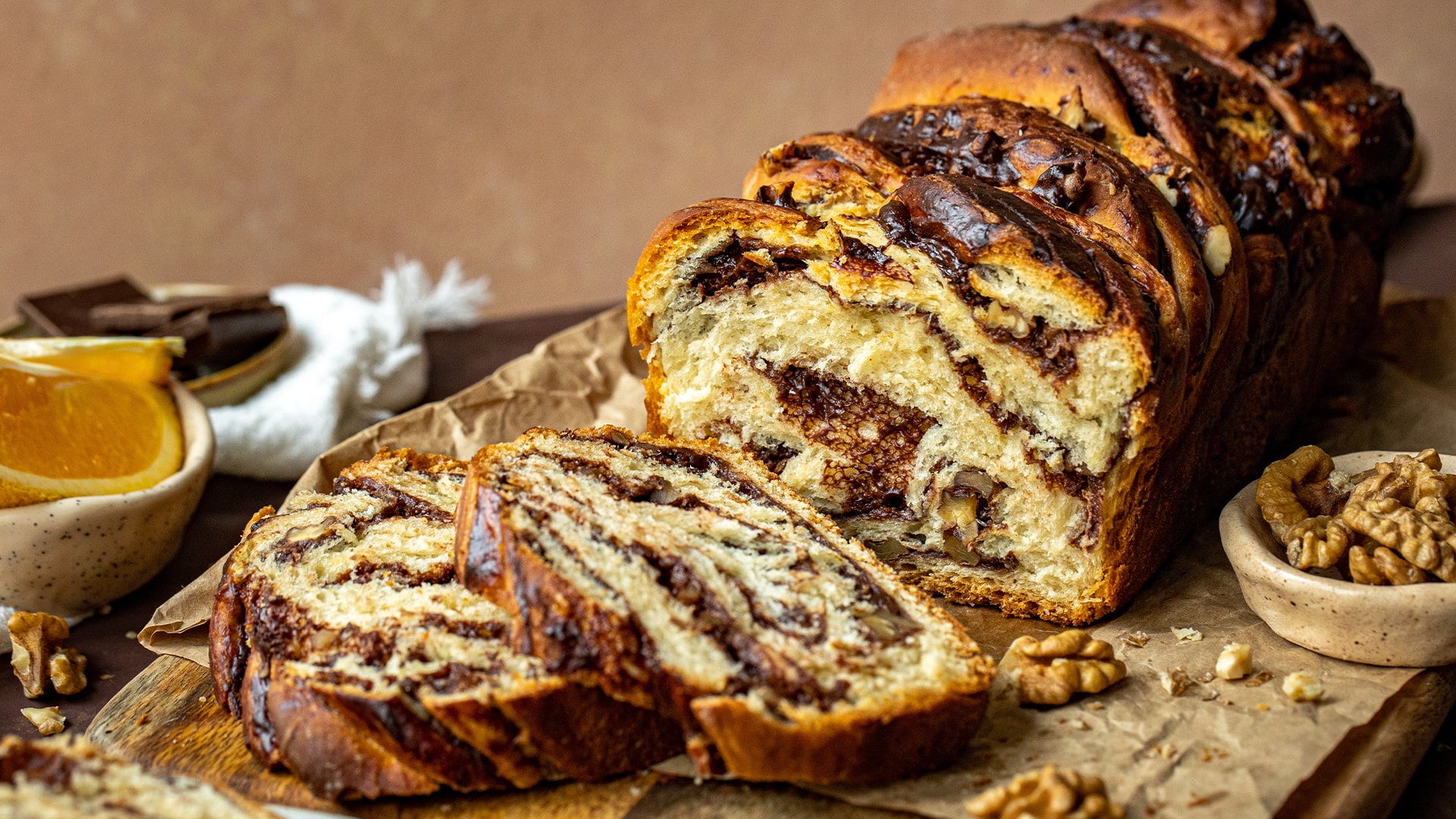 Čokoládová Babka s orechmi