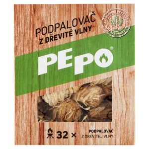 Pe-Po Podpaľovač z drevitej vlny 32ks 10