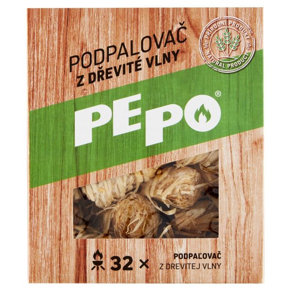 Pe-Po Podpaľovač z drevitej vlny 32ks 1