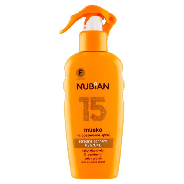 Nubian Mlieko na opaľovanie SPF15 200ml 1