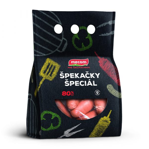 Špekačky špeciál OA taška 800g Mecom 1