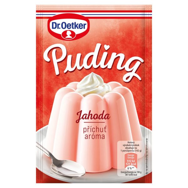 Puding aróma Jahoda 38g Dr. Oetker 1