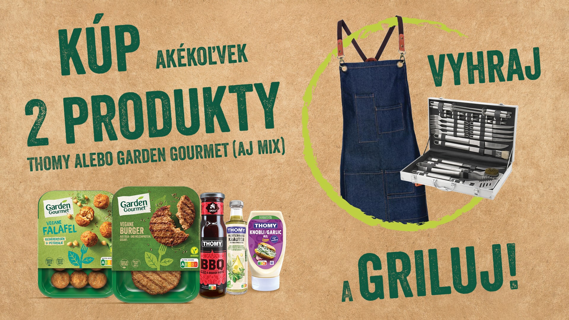 Užite si skvelú grilovačku s Garden Gourmet a Thomy