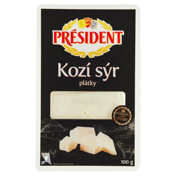 Syr kozí plátky 100g Président 1