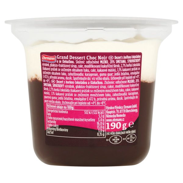 Grand Dessert Choc Noir EHRMANN 190g 1