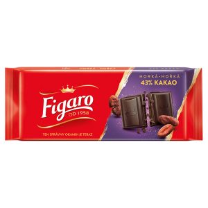 Figaro horká čokoláda 43% kakaa 80g 2