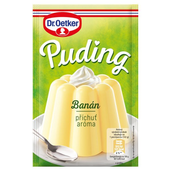 Puding aróma banán 38g Dr. Oetker 1