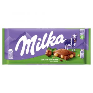 Milka Oriešková čokoláda celé lieskové orechy 100g 19 Milka Oriešková čokoláda celé lieskové orechy 100g 19