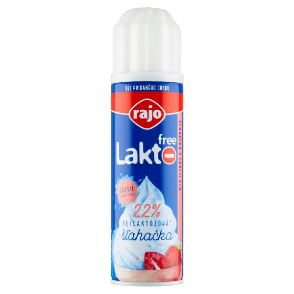 Šľahačka v spreji Lakto Free 22% 250g Rajo 1