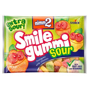 Nimm2 Smile gummi Sour kyslé cukríky 100g 18