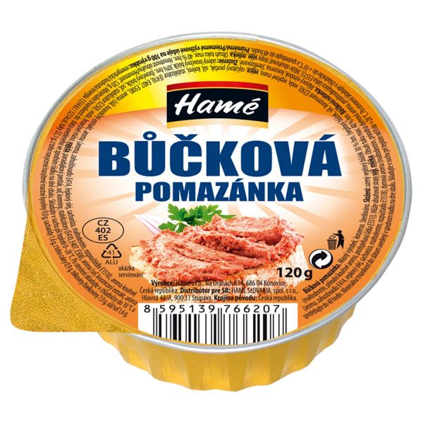 Paštéta Bôčiková Hamé 120g 1