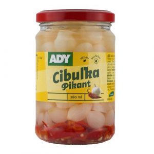 Cibuľka perličky v náleve pikant 280ml (250g) Ady 17