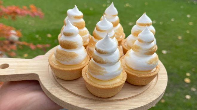 Tarte au citron meringuée - Citrónové tartaletky