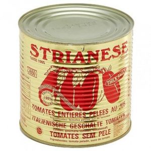 Paradajky lúpané celé 2,5kg Strianese 6