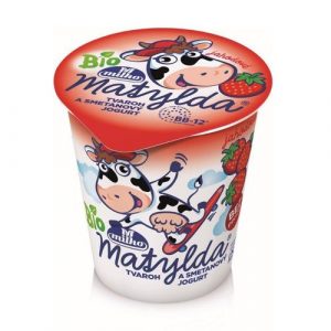 BIO Tvarohový dezert MATYLDA jahoda 125g Milko 2