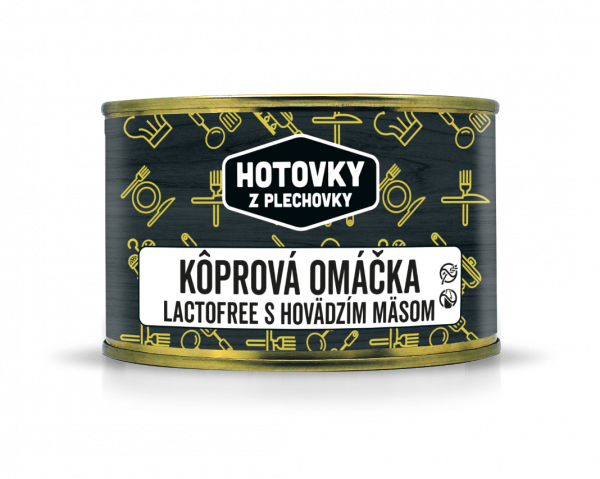 Kôprová bez laktózy 400g Hotovky z plechovky 1