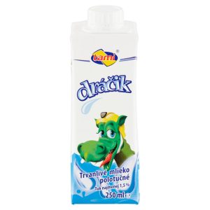 Mlieko polotučné 1,5% Dráčik 250ml Tami 11