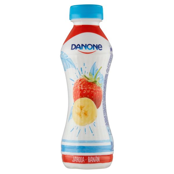 Nápoj jogurtový zakysaný jahoda banán 290g Danone 1