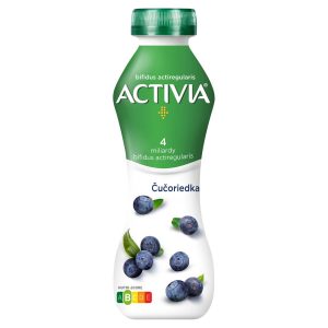Activia jogurtový nápoj čučoriedka 280g Danone 19 Activia jogurtový nápoj čučoriedka 280g Danone 19