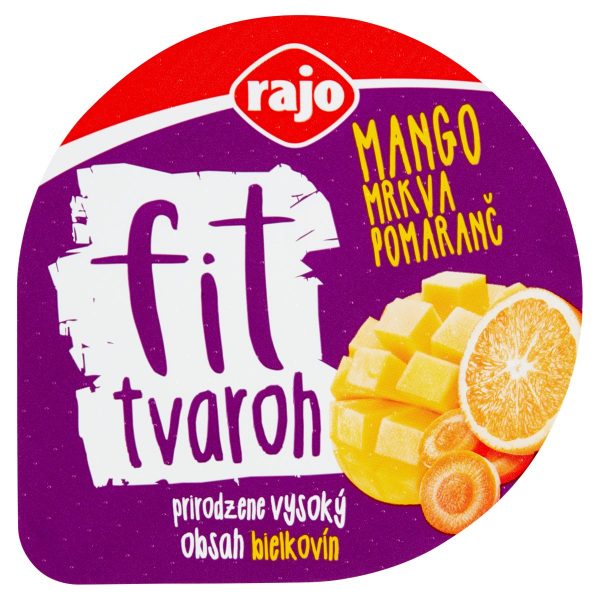 Tvaroh FIT mango mrkva pomaranč 200g Rajo 1