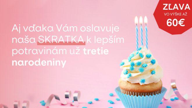 Narodeninová zľava vo výške až 60€