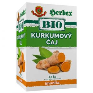 Herbex Bio čaj Kurkumový čaj 20x1,5g (30g) 9