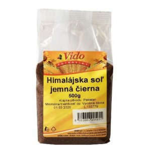 Himalájska soľ čierna jemná 500g Vido 3