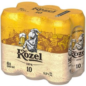 Pivo Kozel 10% svetlé výčapné 6x500ml *ZO 24 Pivo Kozel 10% svetlé výčapné 6x500ml *ZO 24