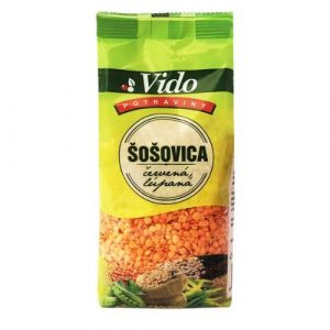 Šošovica červená lúpaná polená 400g Vido 20