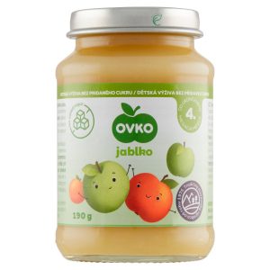 Detská výživa jablko DIA190g Ovko 9