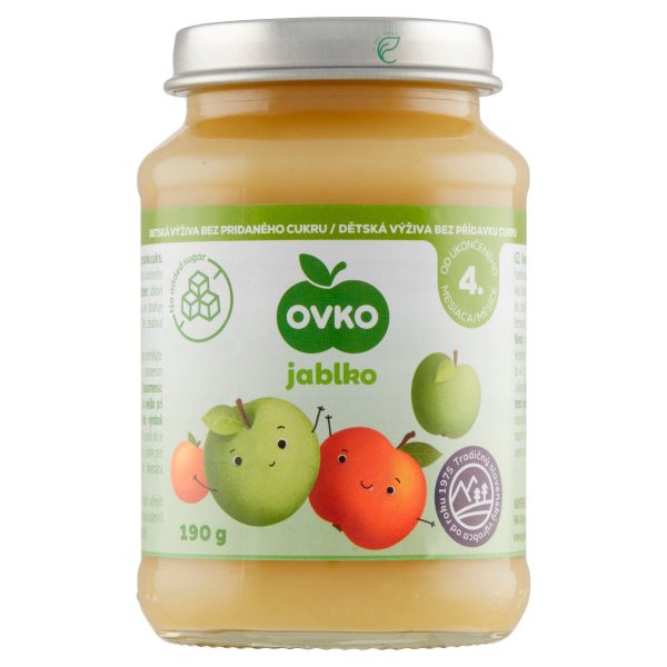 Detská výživa jablko DIA190g Ovko 1