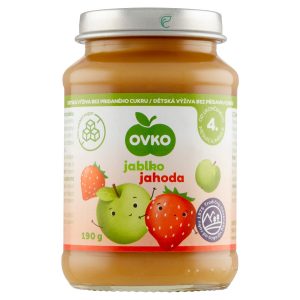 Detská výživa jablko jahoda DIA190g Ovko 10