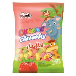 Chrumky kukuričné s ovocnou príchuťou 75g M-Snack 8 Chrumky kukuričné s ovocnou príchuťou 75g M-Snack 8