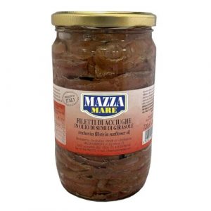 Ančovičky filety v oleji 720g Mazza 17